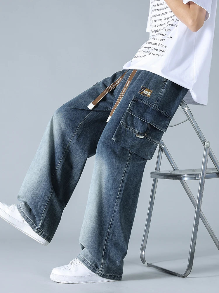 Urban Ease Wide Leg Cargo Jeans