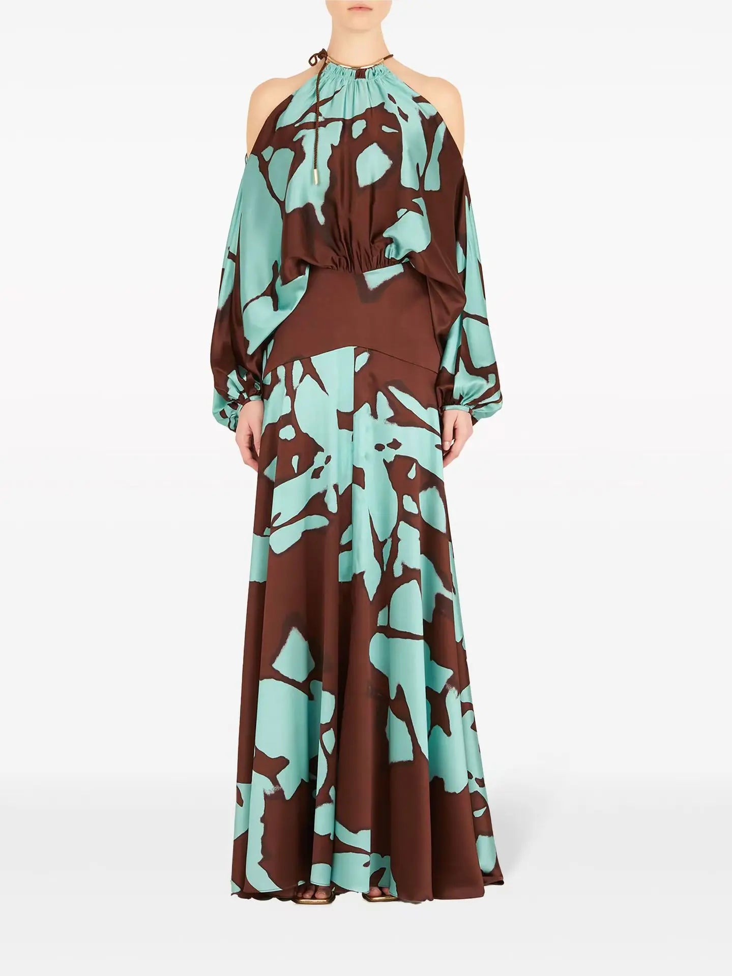 Vintage Charm Off-Shoulder Slit Dress