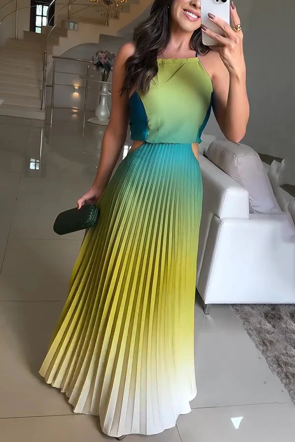 Elegance Flow Sleeveless Maxi Dress