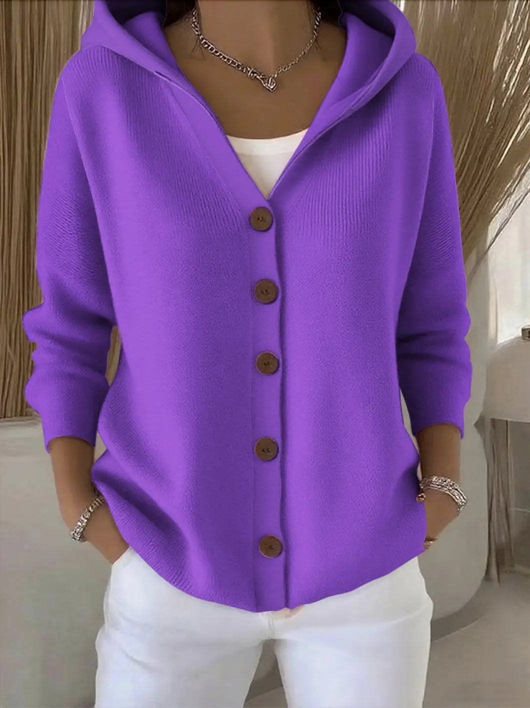 Women’s Hooded Knit Cardigan