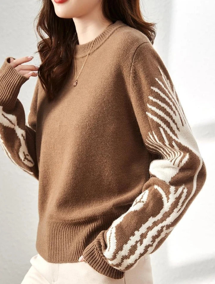 Mono Muse Graphic Knit Pullover