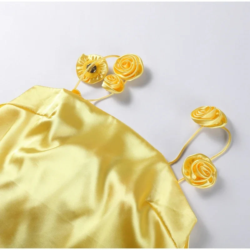 Floral Backless Summer Mini Dress