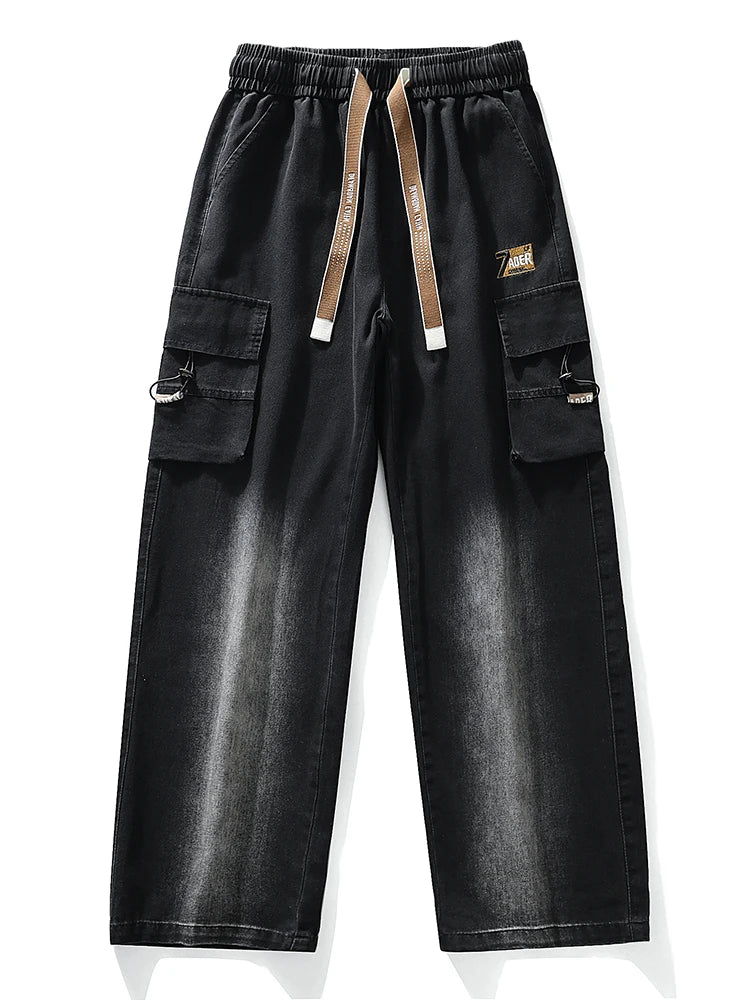Urban Ease Wide Leg Cargo Jeans