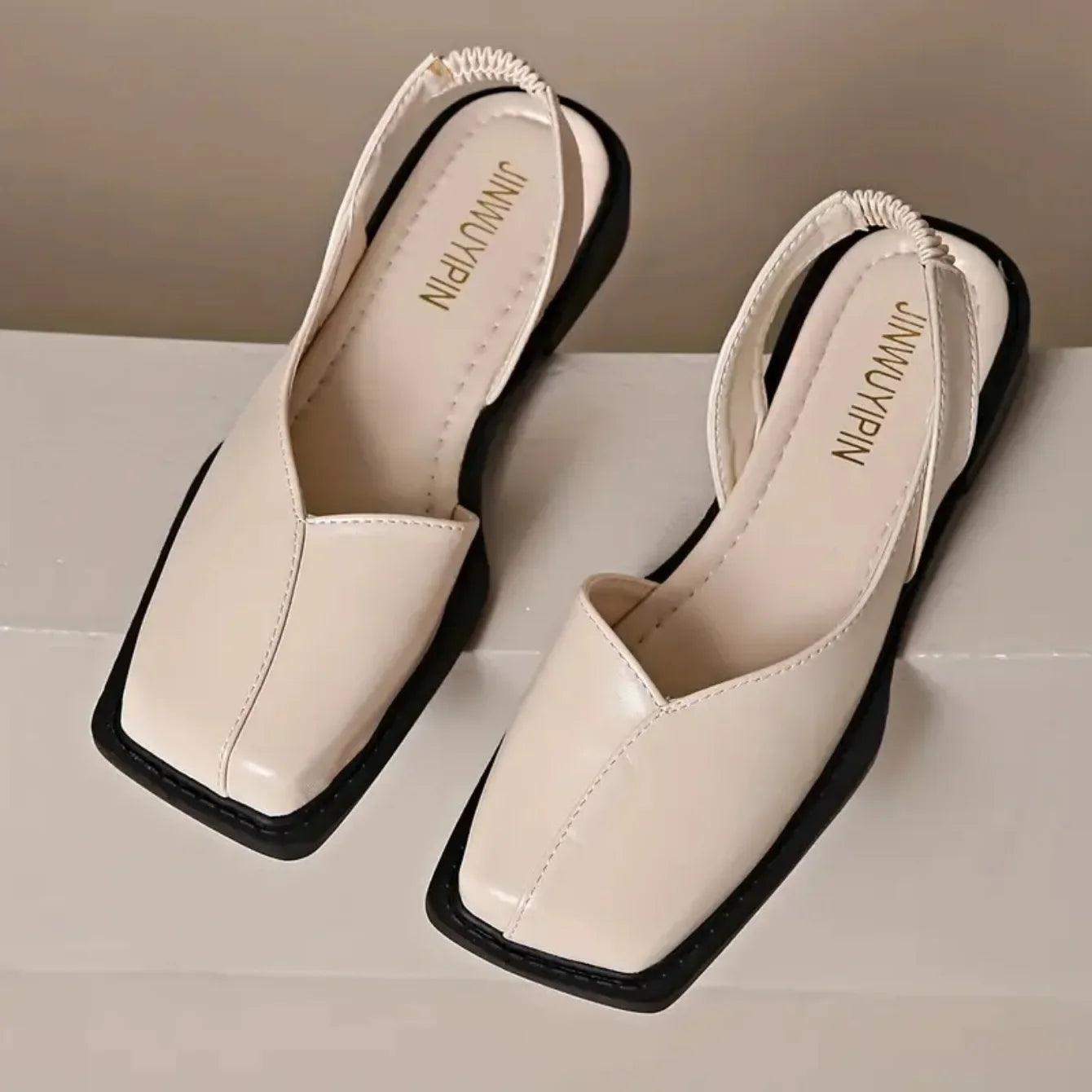 Elegance Ease Square Toe Sandals