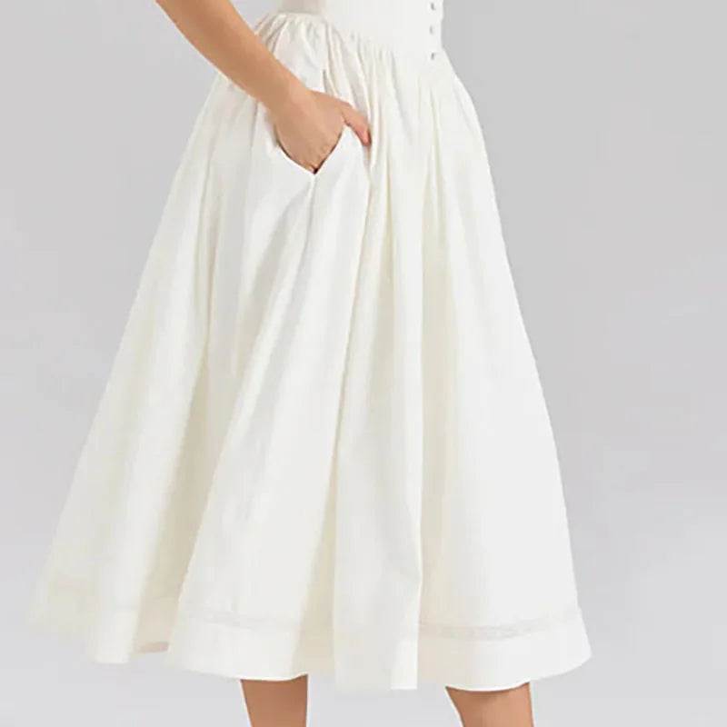 Elegant Charm Bow A-Line Dress