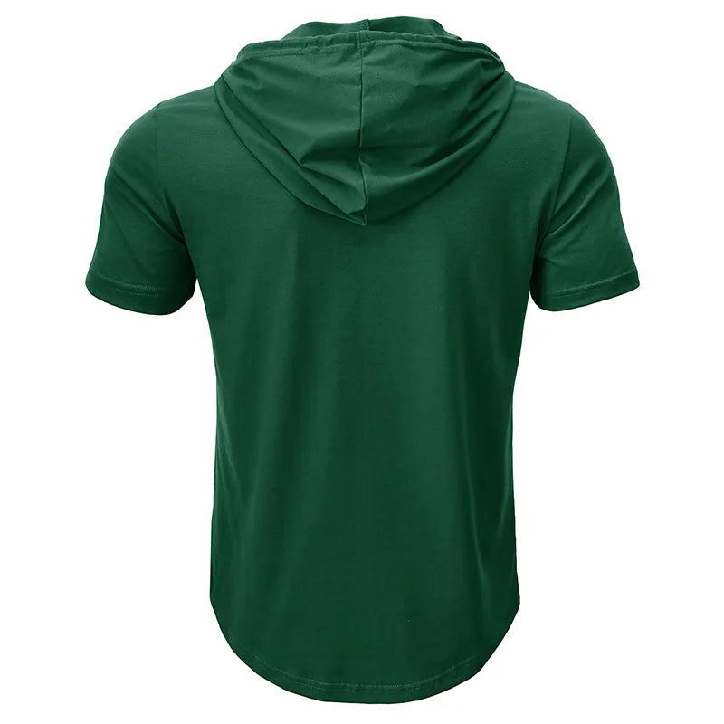 BreezeFit Hooded Henley Tee