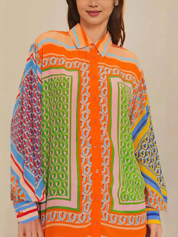 Lush Escape Printed Shirt Set