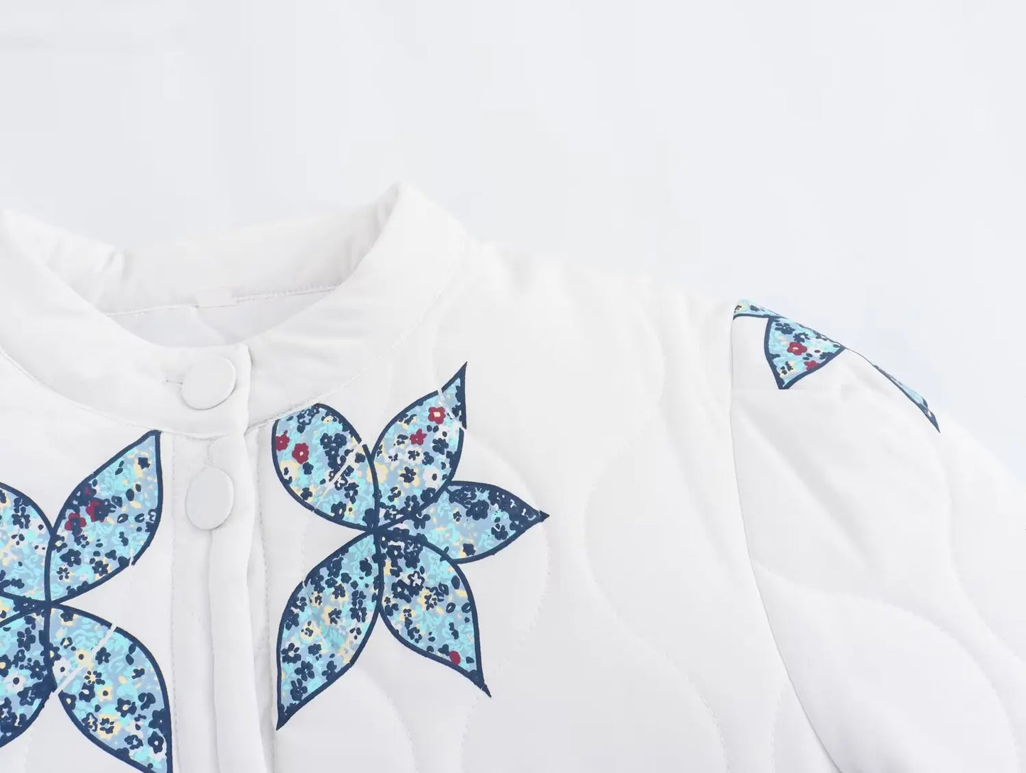 BloomNest Quilted Bomber Jacket