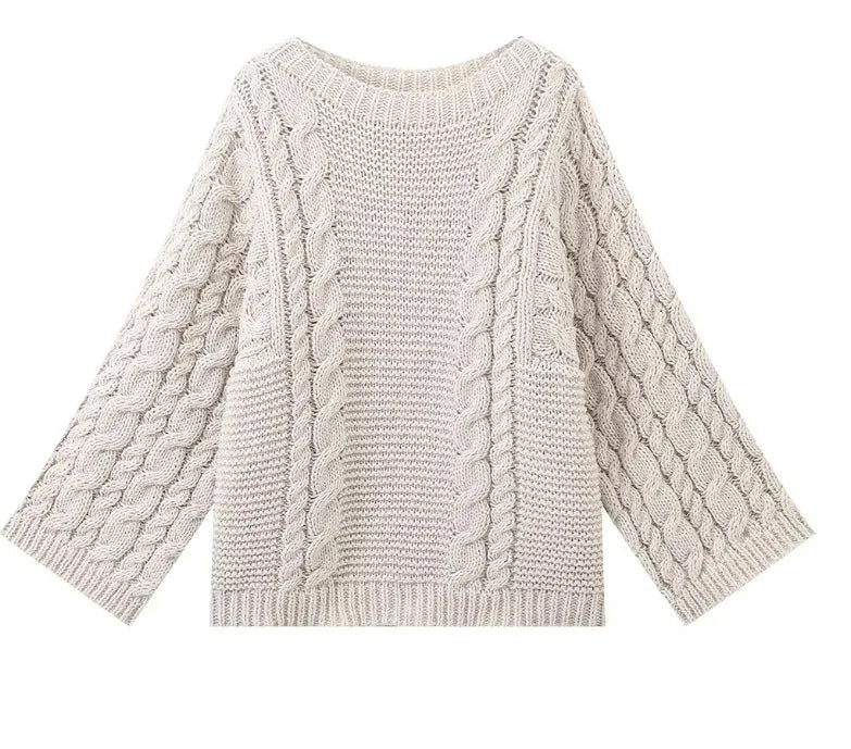 Twist Loom Chunky Knit Pullover Sweater