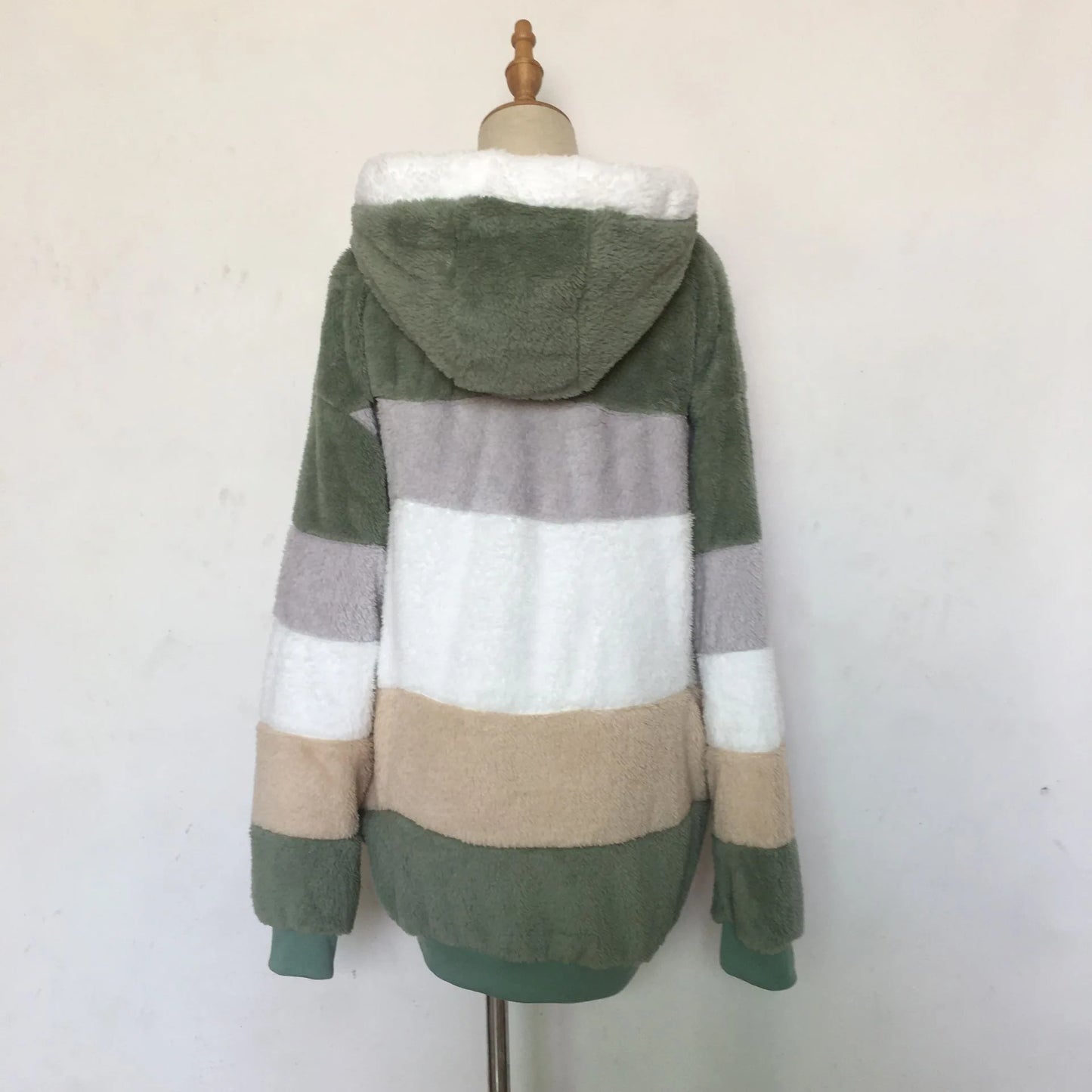 Oversized Plush Hooded Jacket
