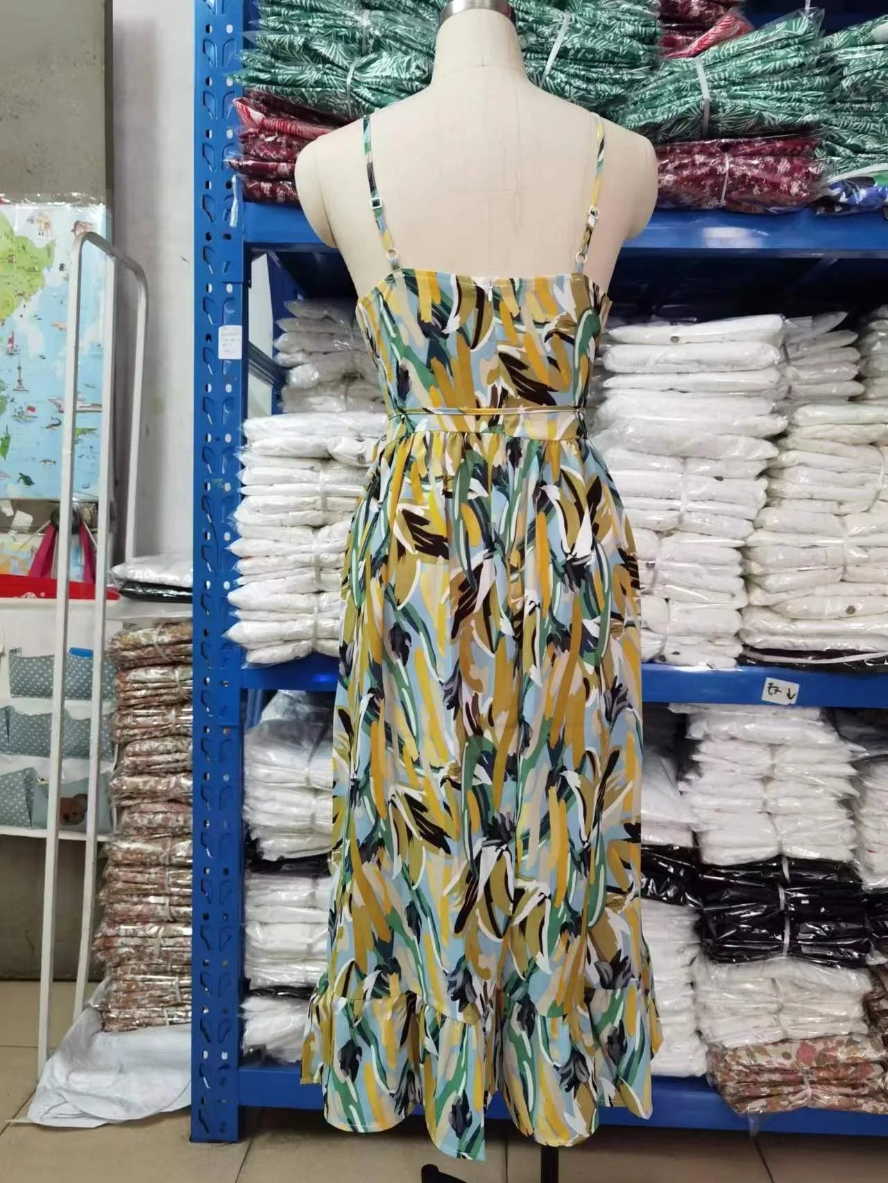 Fungus Edge Elegance Maxi Dress