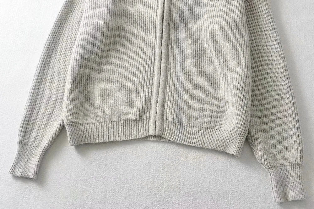 Cozy Drift Hooded Knit Cardigan