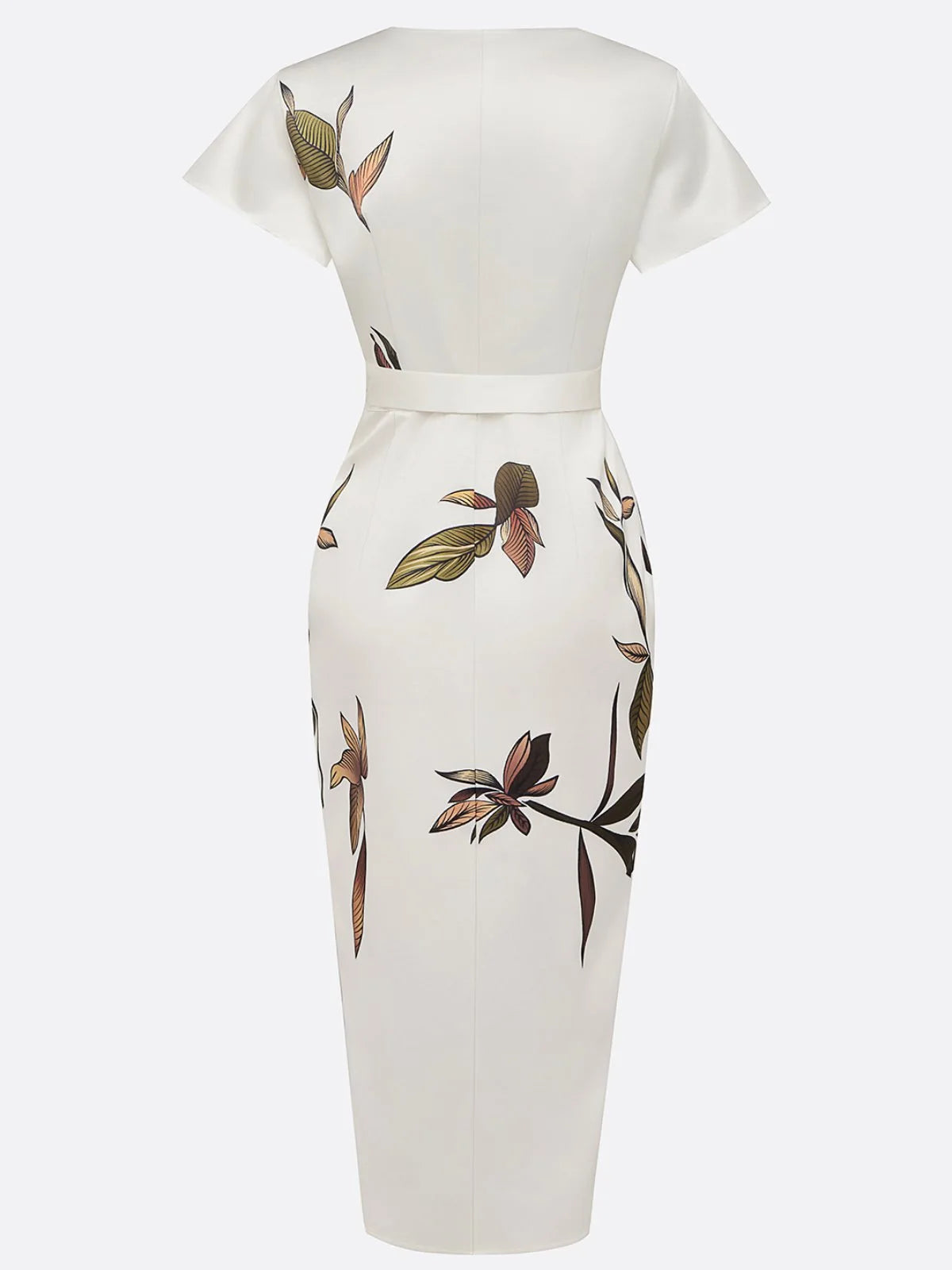 V-Neck Bodycon Office Dress