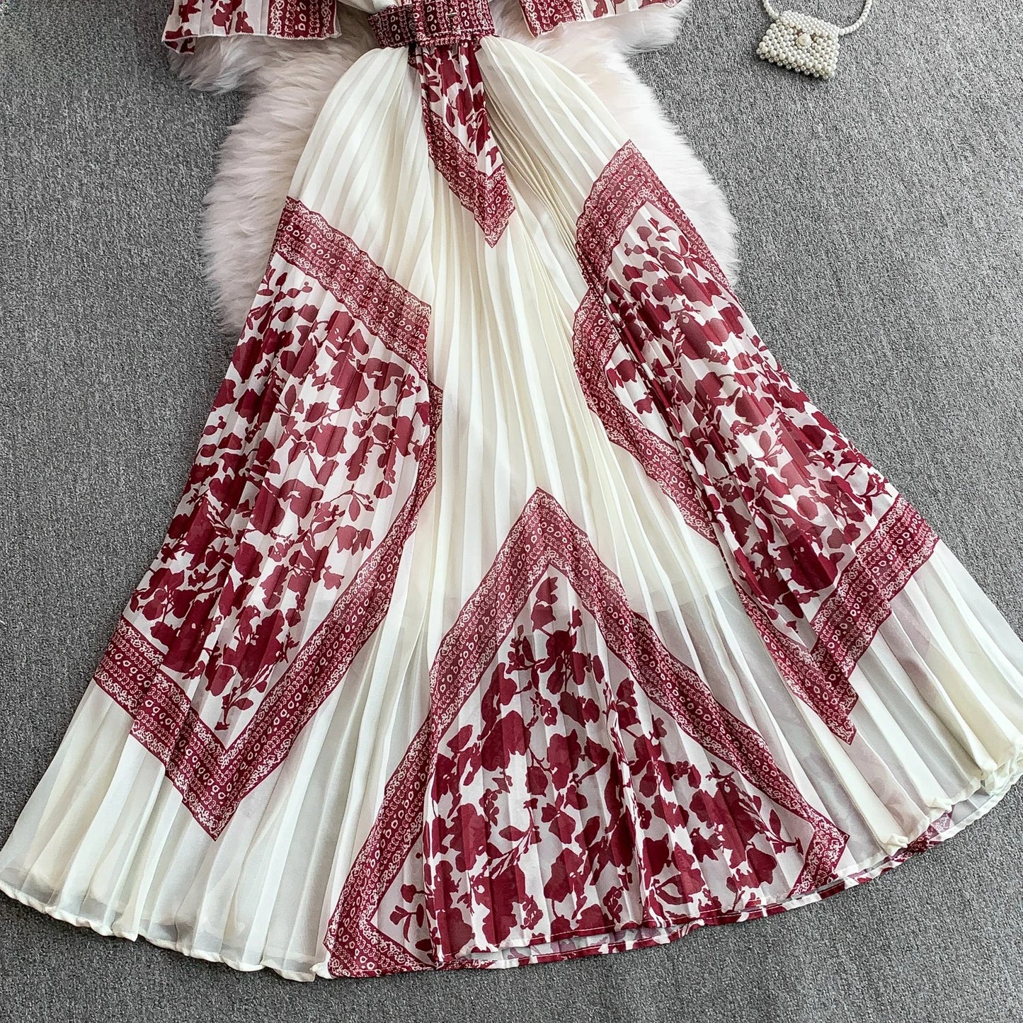 Retro Grace High Waist Midi Dress