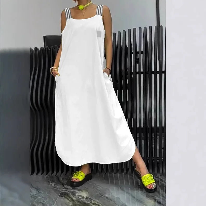 Casual Solid Color Summer Dress