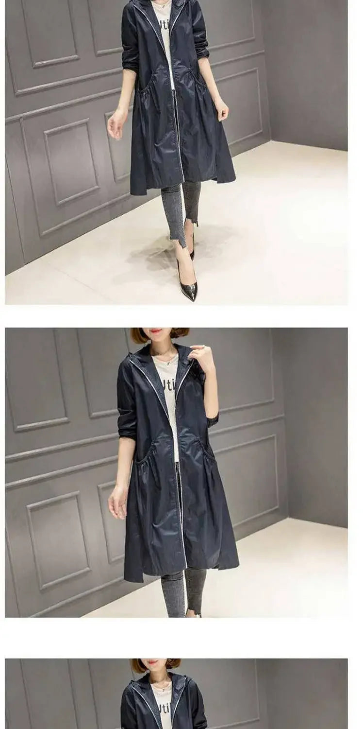 Hooded Slim Fit Trench