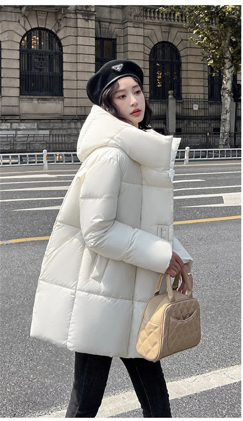 Cozy Hood Loose Winter Cotton Parka