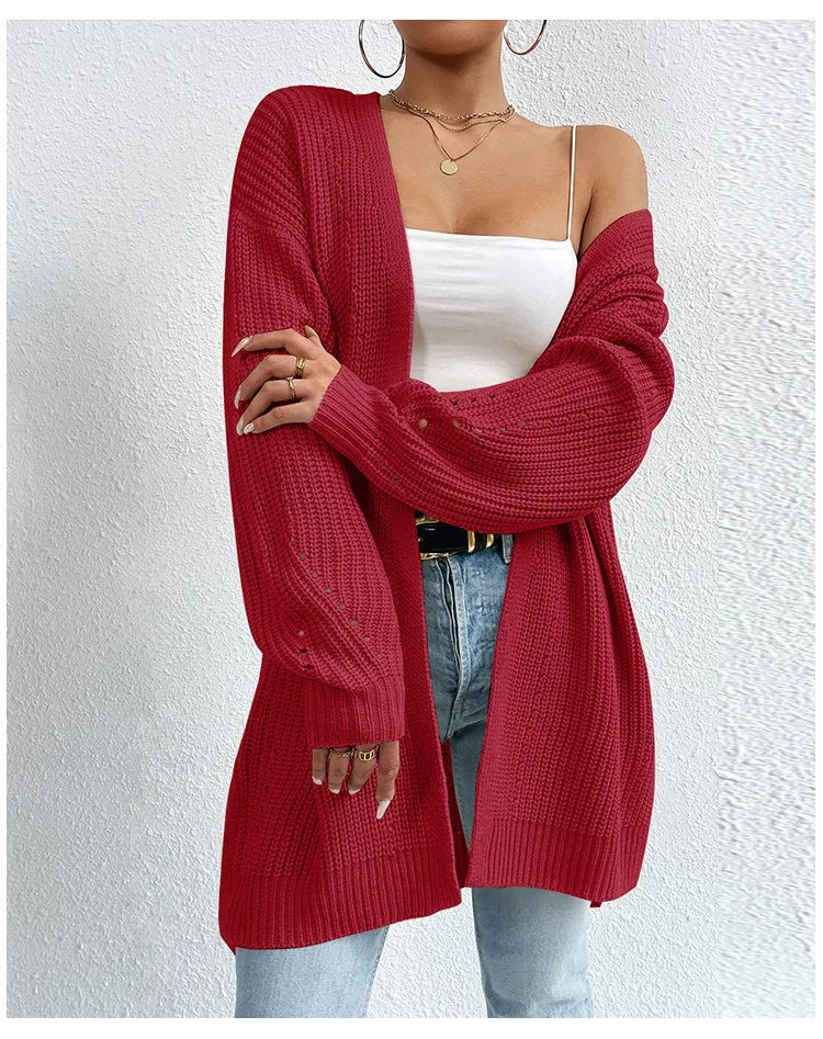 Luxe Ease Long Summer Knit Cardigan