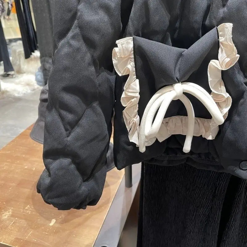 French Charm Bowpocket Coat Rich Allure