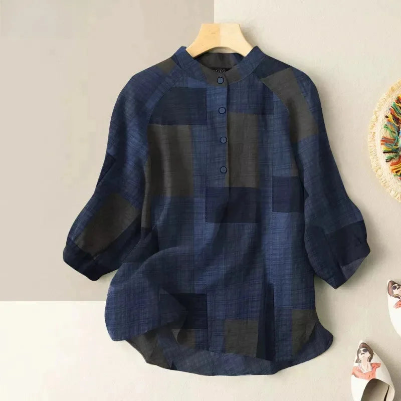 Lantern Print Chinese Style Shirt Rich Allure