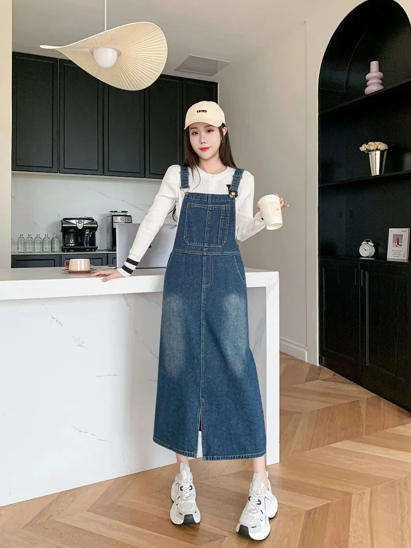 Backless Slim Denim Dress for Women