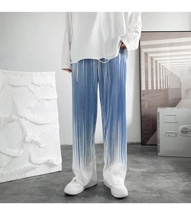 Silken Flow Harajuku Wide Leg Pants