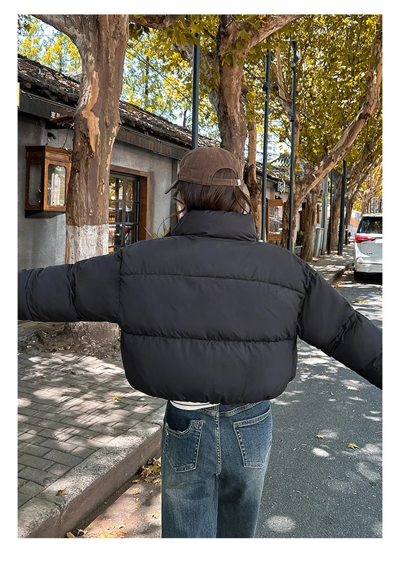 Snow Petal Short Padded Winter Jacket