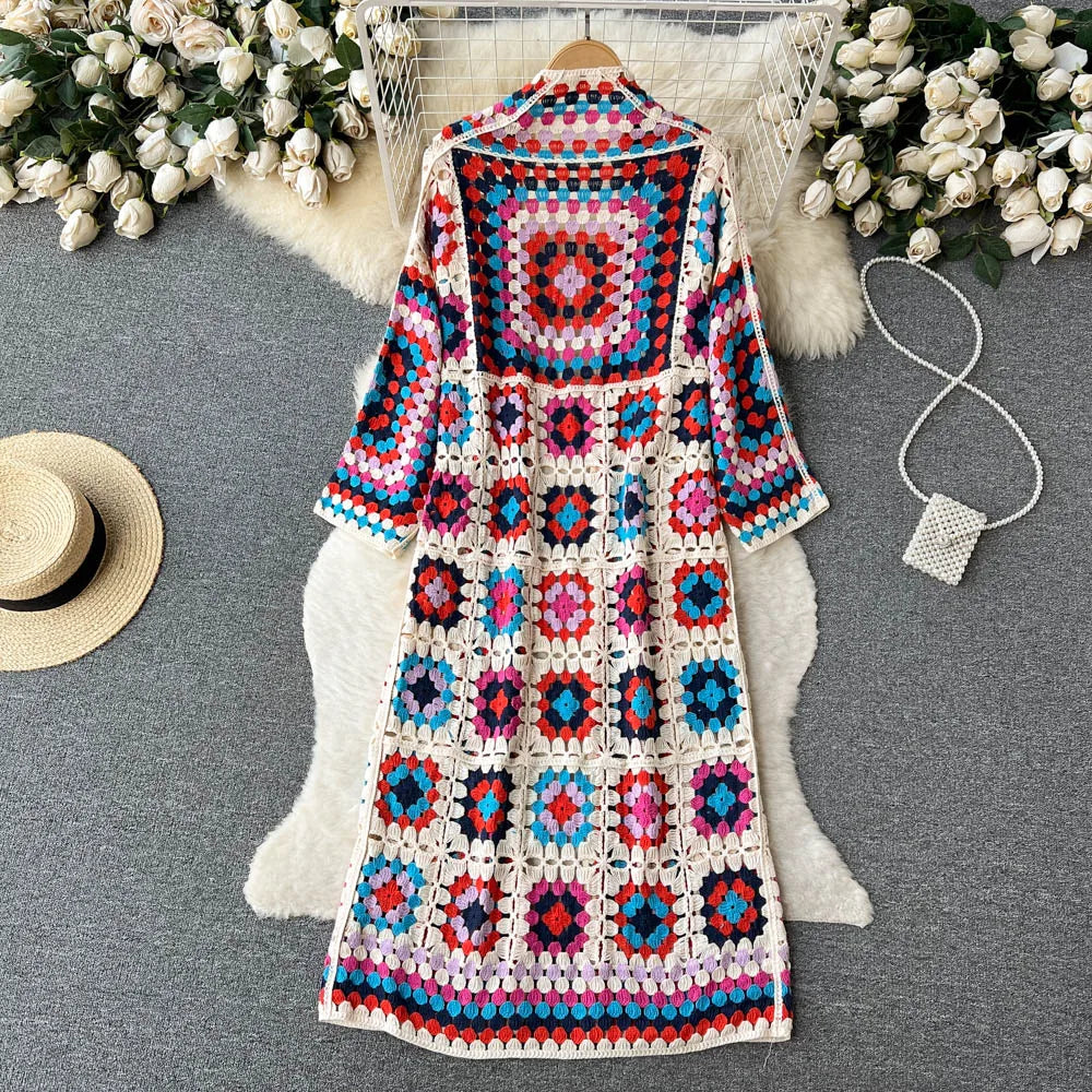 Vintage Bloom Floral Knit Cardigan