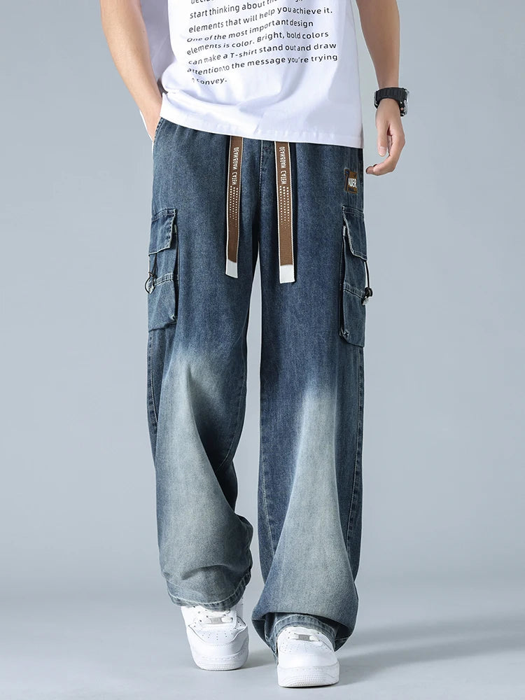 Urban Ease Wide Leg Cargo Jeans