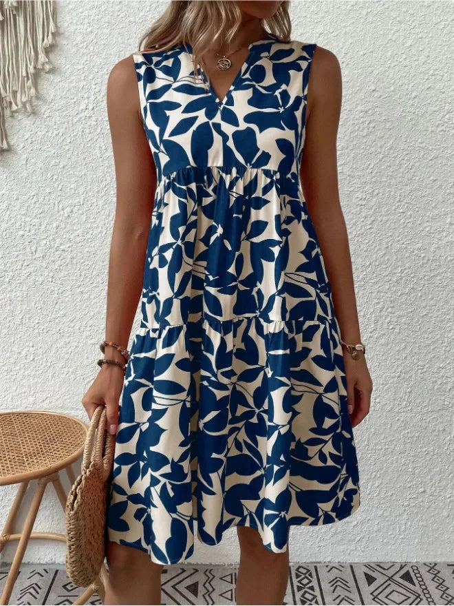 Boho Bliss Ruffle Mini Dress