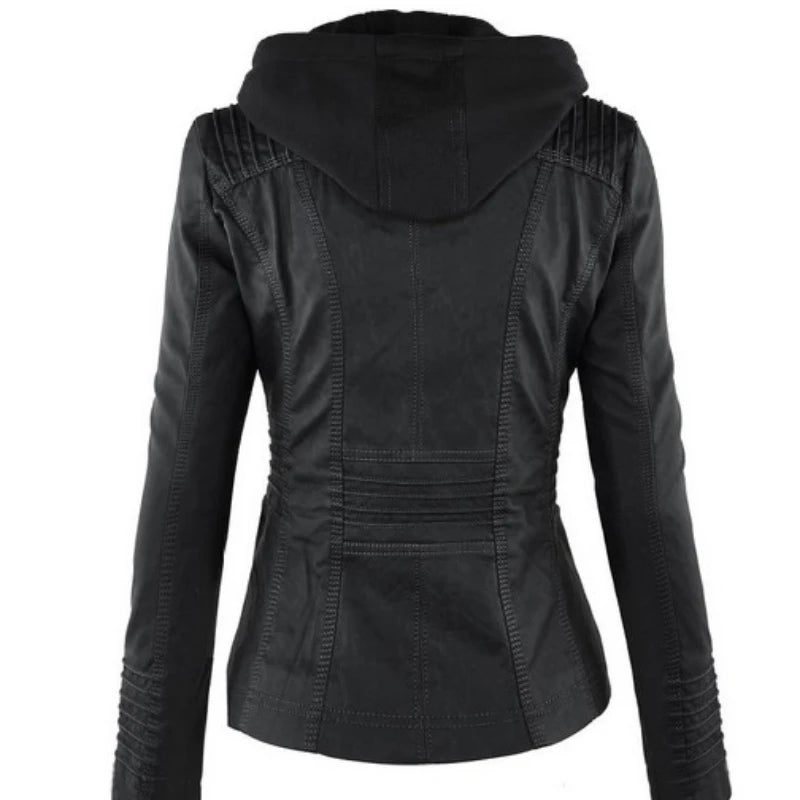 Luxe Rider Faux Leather Moto Jacket