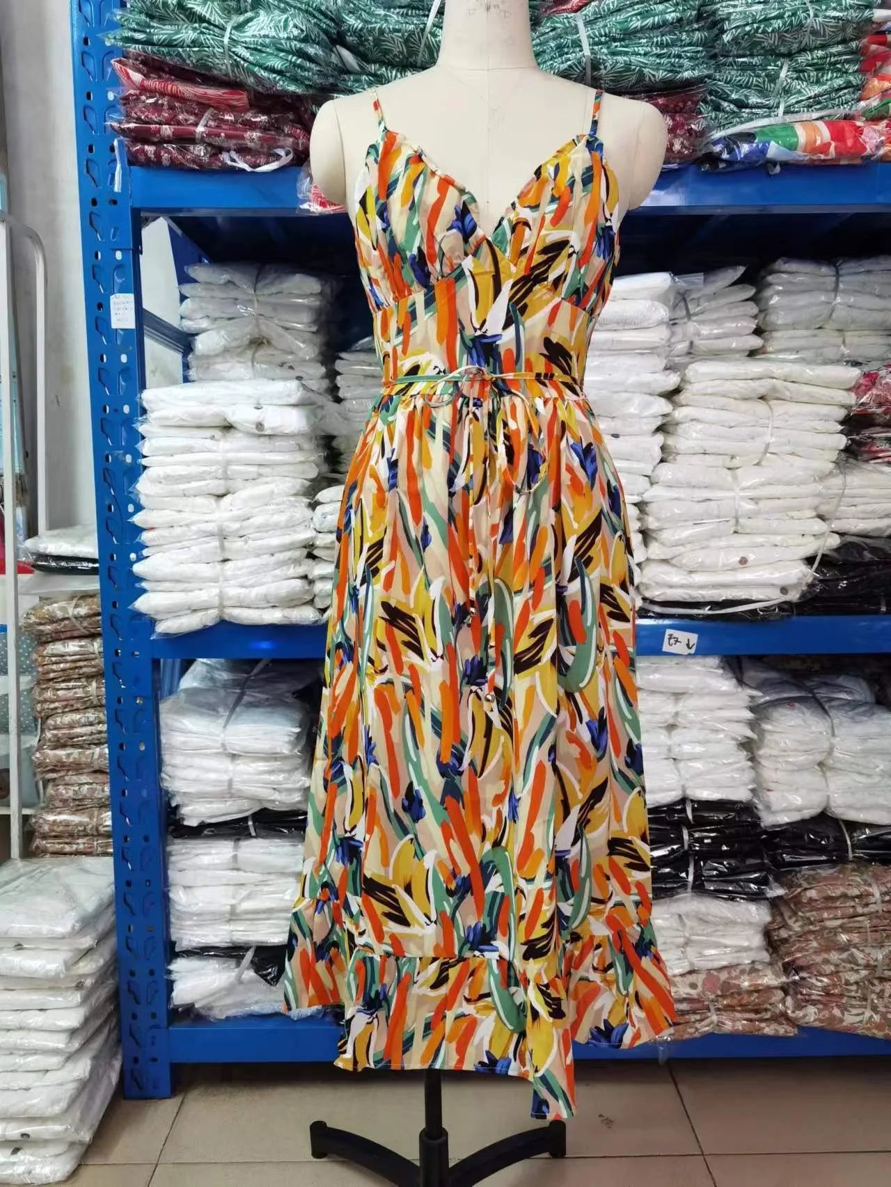 Fungus Edge Elegance Maxi Dress