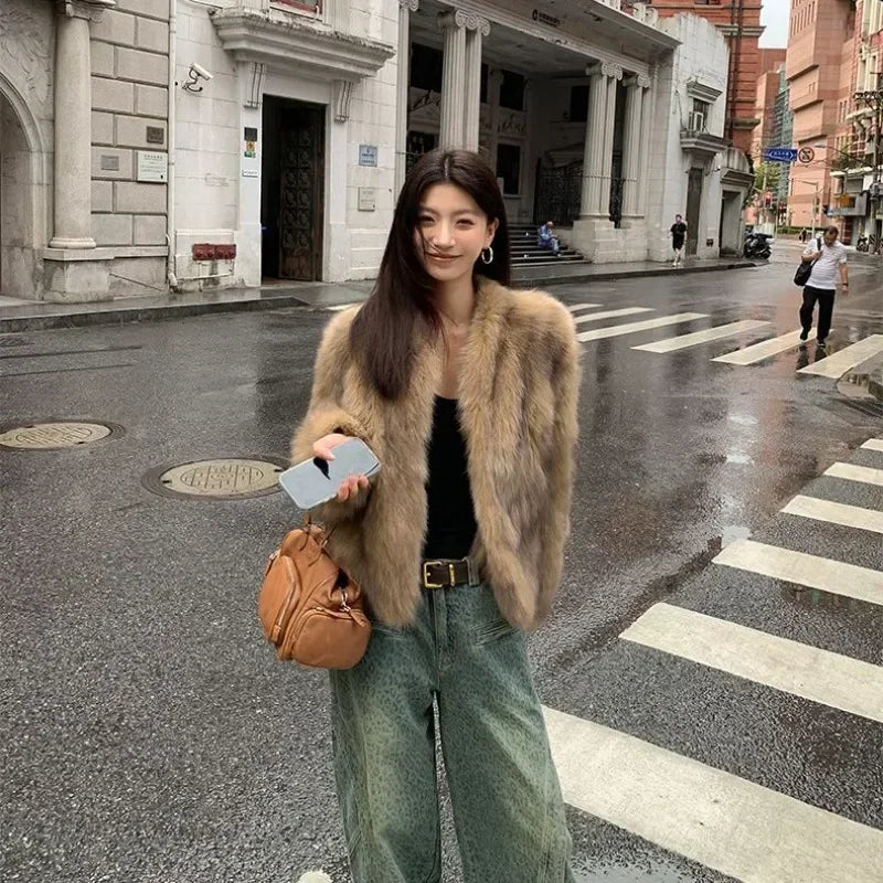 Women’s Short Fur Jacket