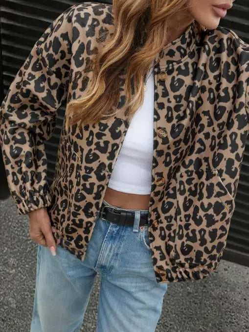 Leopard Print Retro Jacket