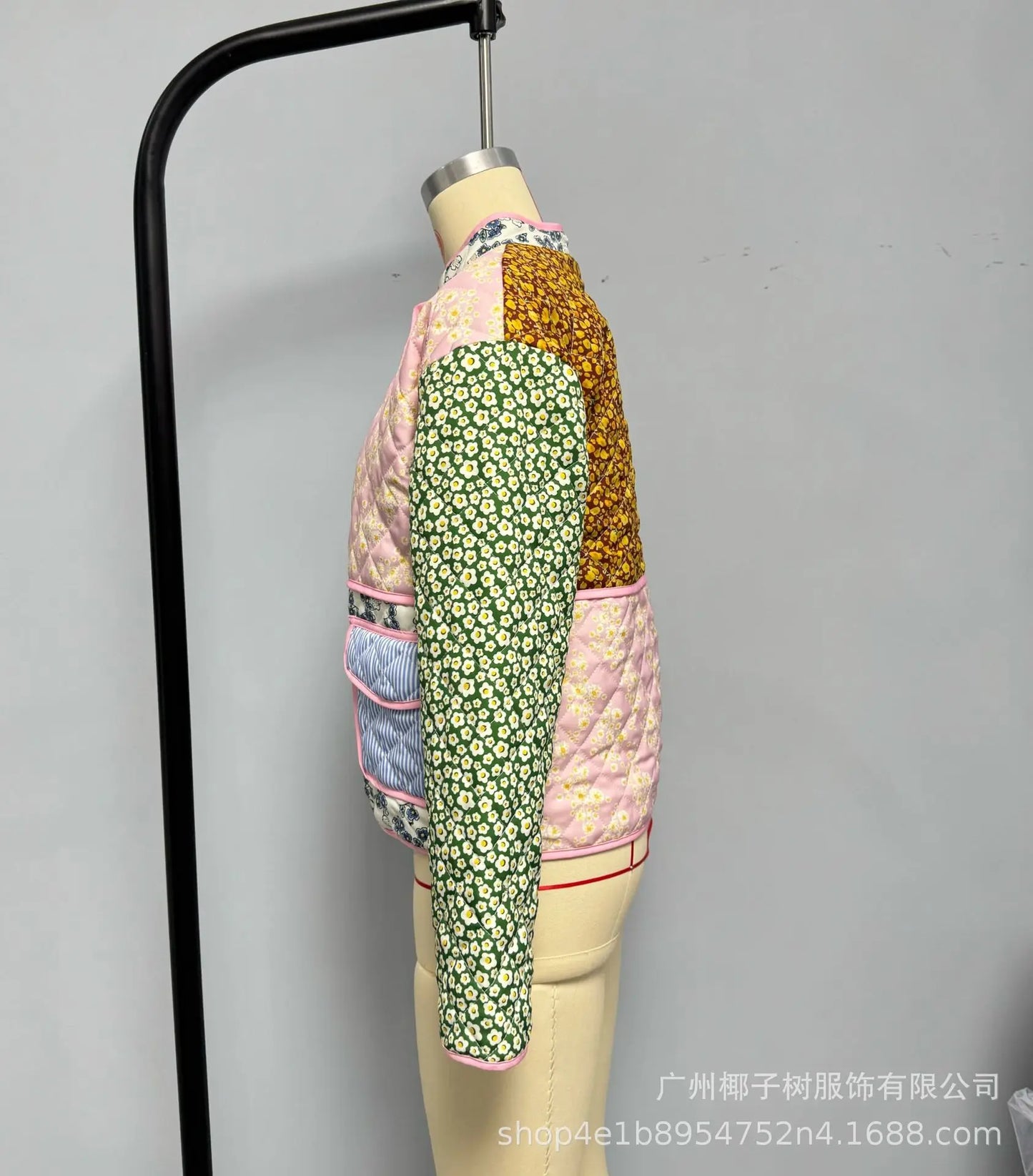 Blossom Muse Patchwork Cotton Jacket