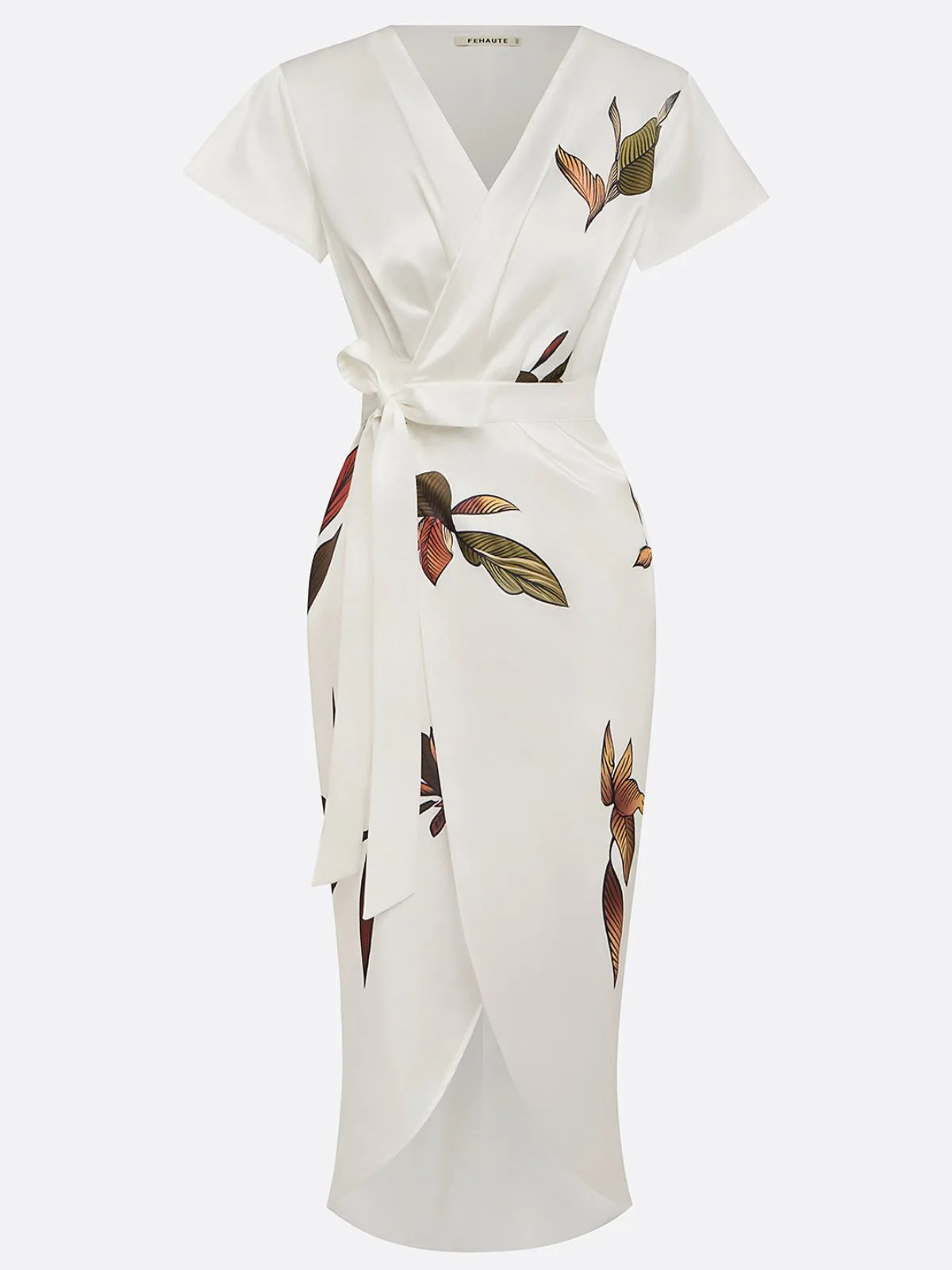V-Neck Bodycon Office Dress Rich Allure