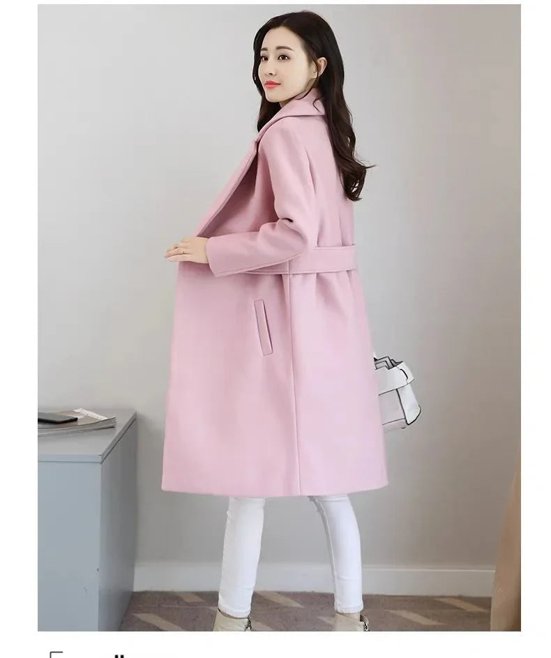 Korea Luxe Plus Woolen Overcoat