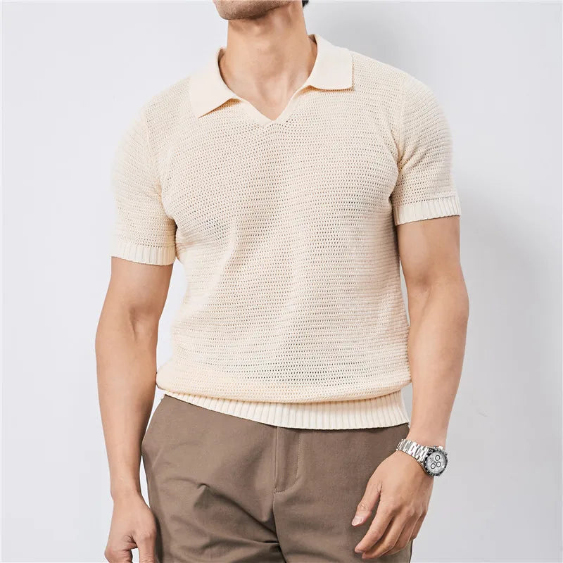 Korean Style Slim Fit Polo Shirt
