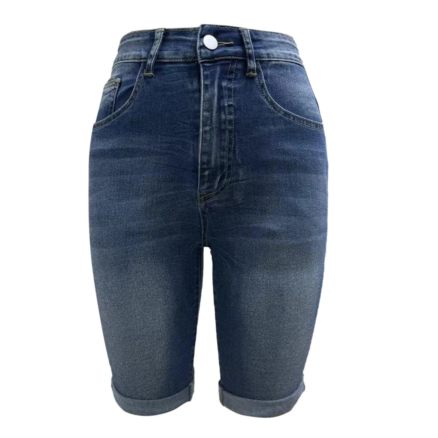 Trendy Edge High Waist Denim Shorts