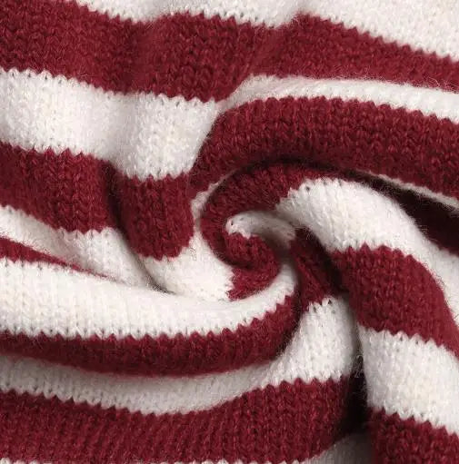 Retro Striped Zip-Up Hoodie