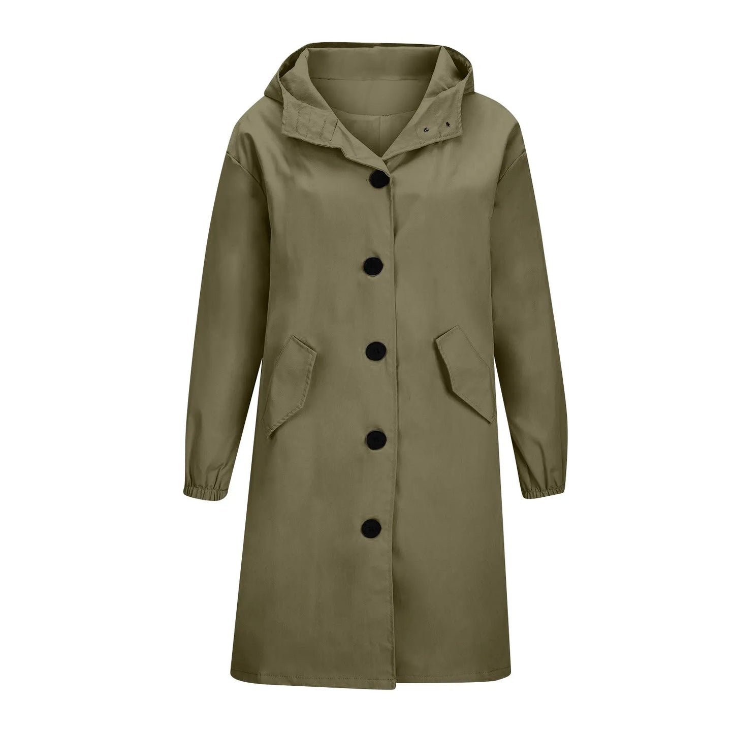 Women’s Long Hooded Trench Coat