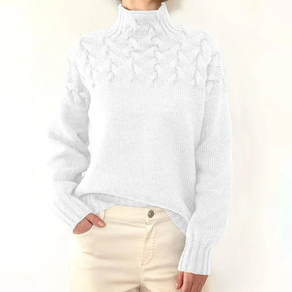 Grace Knit Elegant Turtleneck Sweater Rich Allure
