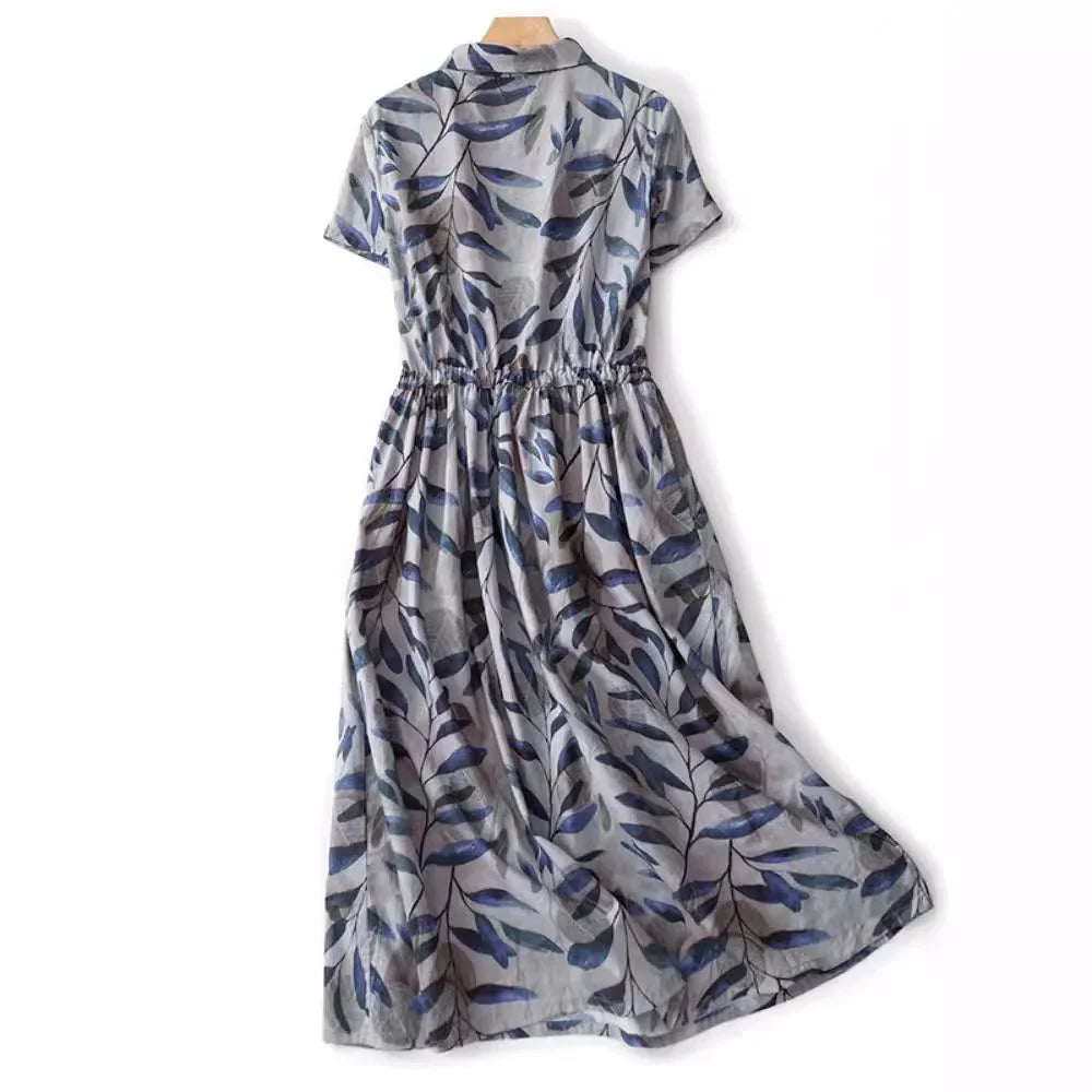 Sunlit Muse Cotton Shirt Dress