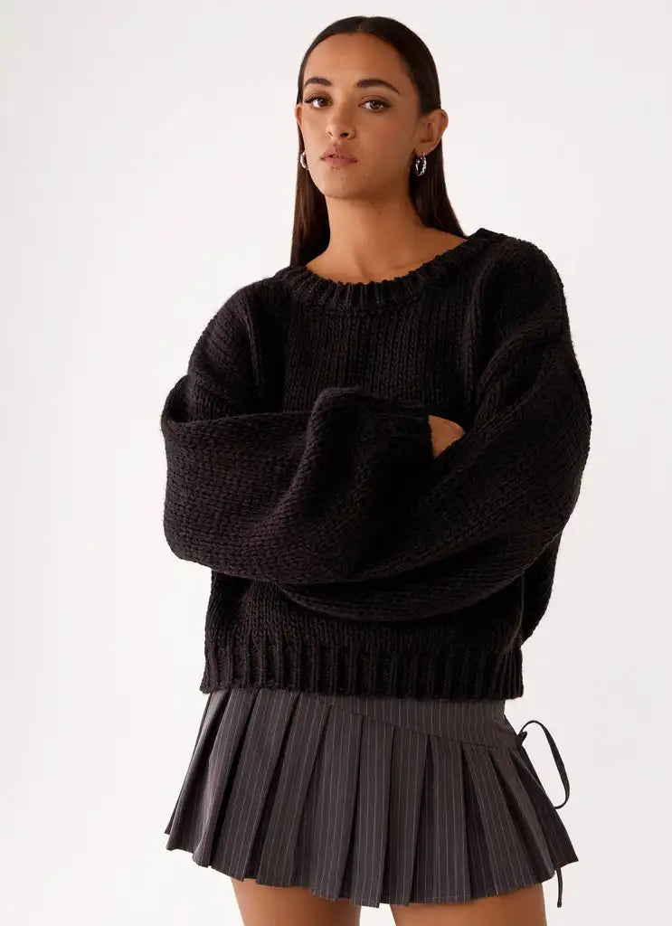CozyHue Premium Knit Pullover Sweater