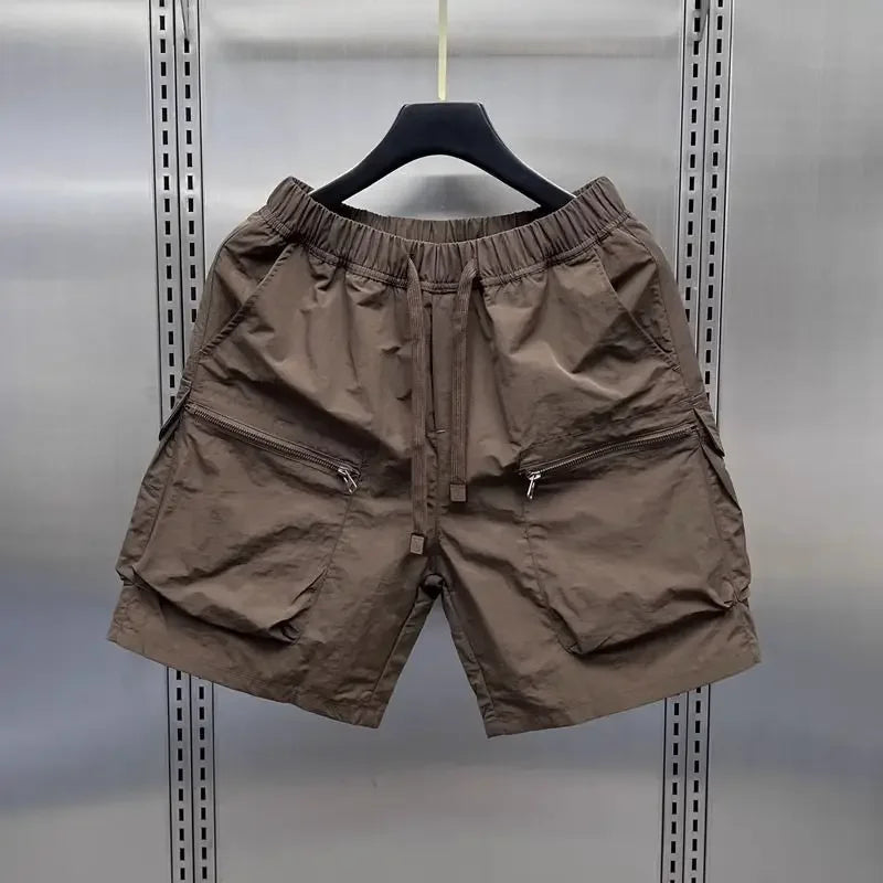 Retro Loose Fit Multi Pocket Shorts Rich Allure
