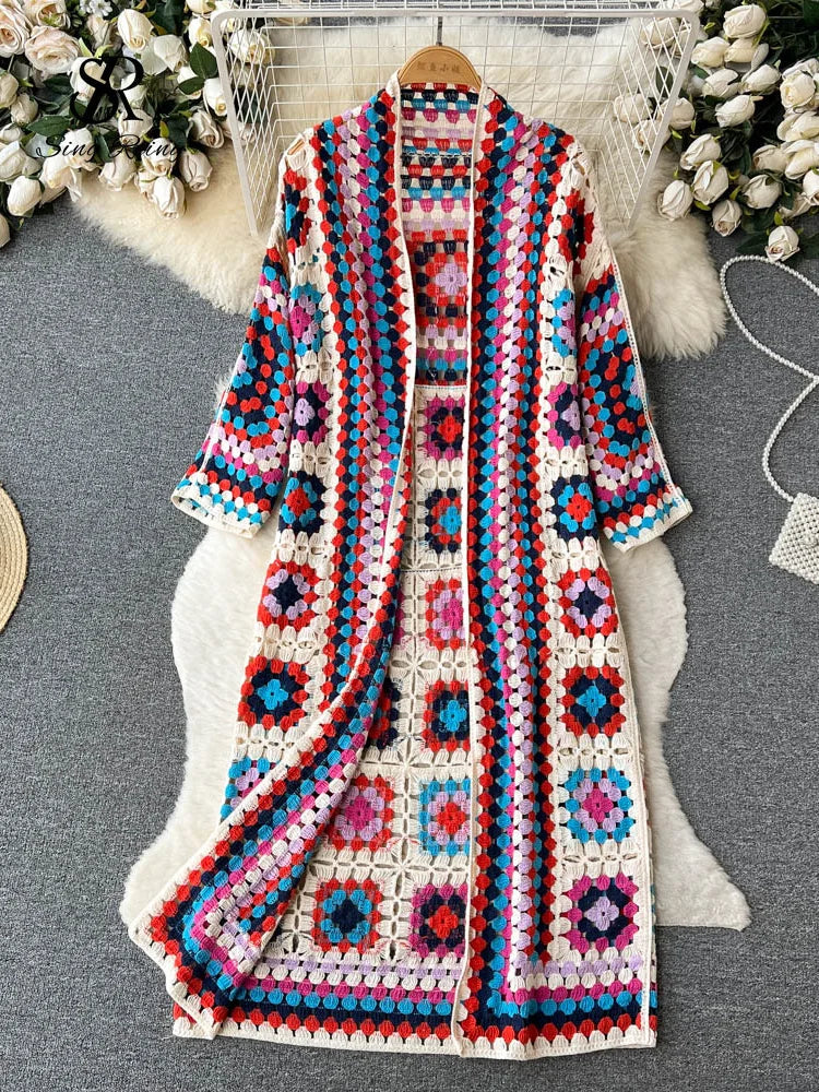 Vintage Bloom Floral Knit Cardigan Rich Allure