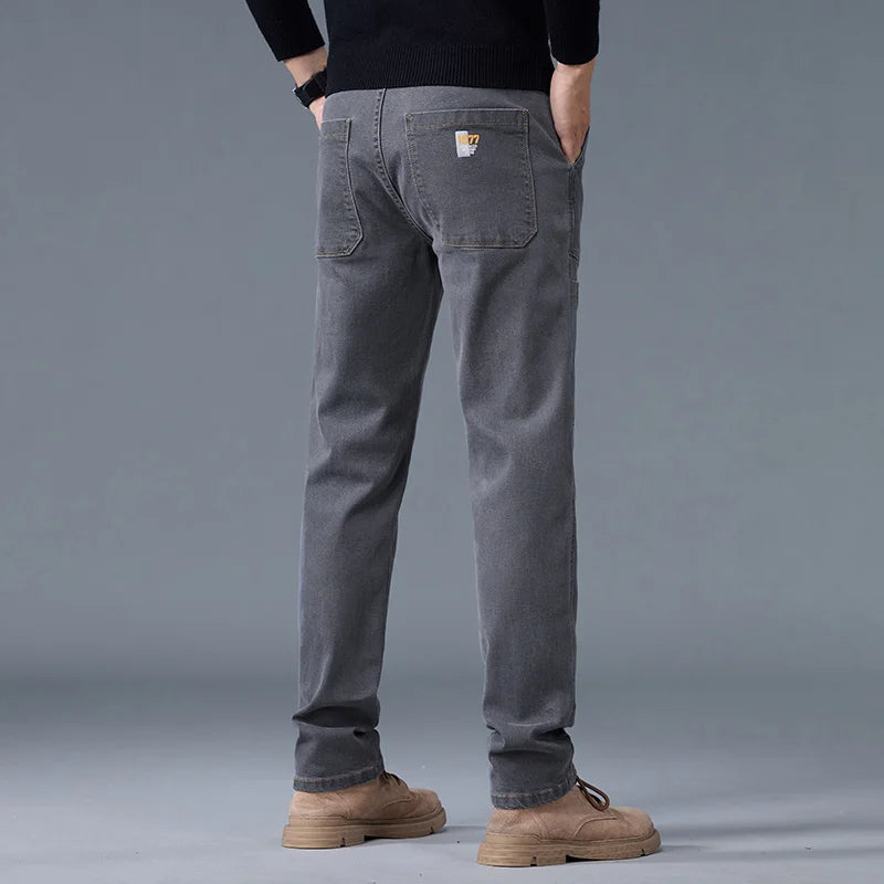 Street Flex Six-Pocket Print Jeans