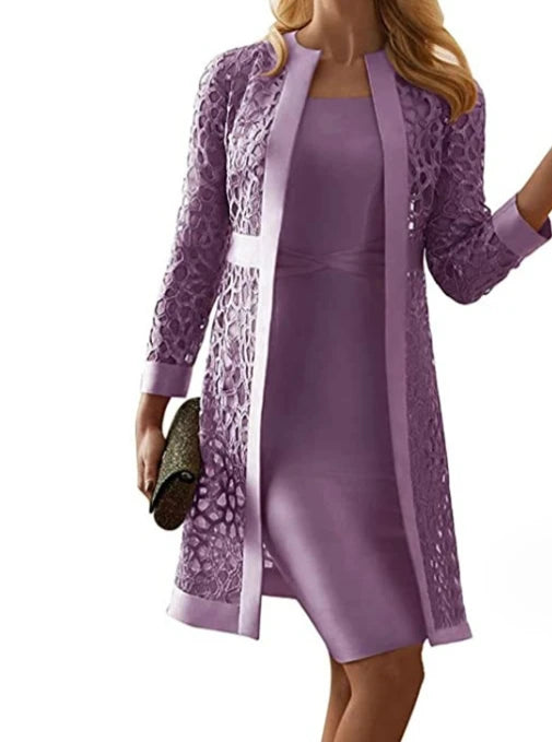 Lace Embrace Two-Piece Dress Set