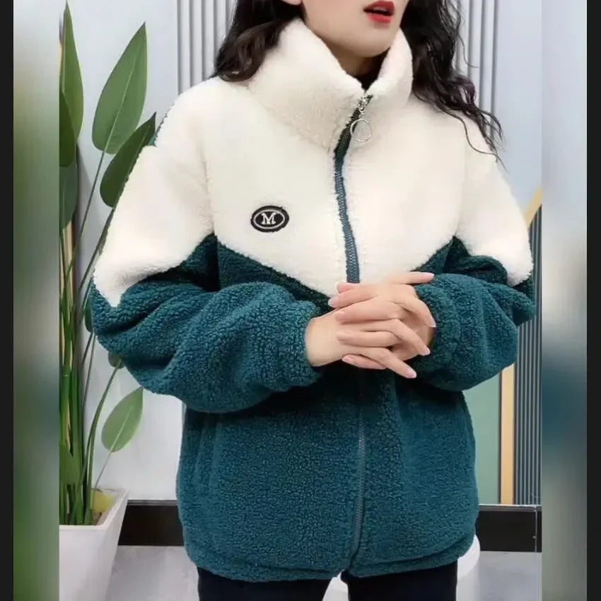 Cozy Hues Quilted Fleece Overcoat
