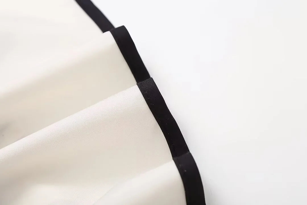 Striped Silk Flare Sleeve Blouse
